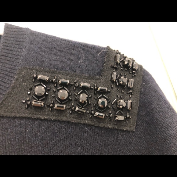 J. Crew Deep Navy Colour Cashmere/ Wool Sweater - Picture 3 of 8